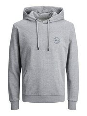 Толстовка мужская JJESHARK SWEAT HOOD NOOS Regular Fit 12205081 Light Grey Melange Navy Blaze r цена и информация | Мужские толстовки | kaup24.ee