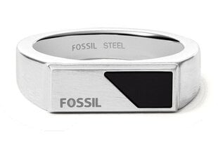 Fossil Originaal terasest meeste sõrmus JF03930040 hind ja info | Meeste ehted | kaup24.ee