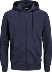 Meeste dressipluus JJEBASIC SWEAT ZIP 12182493 Navy Blaze r hind ja info | Meeste pusad | kaup24.ee