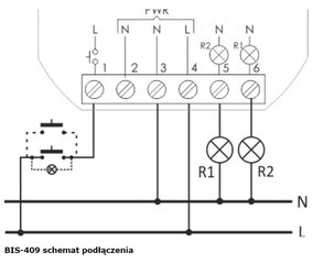 Последовательное бистабильное реле BIS-409 цена и информация | Выключатели, розетки | kaup24.ee