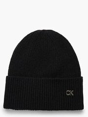 CALVIN KLEIN Re-Lock Beanie Black 545008631 hind ja info | Naiste mütsid ja peapaelad | kaup24.ee