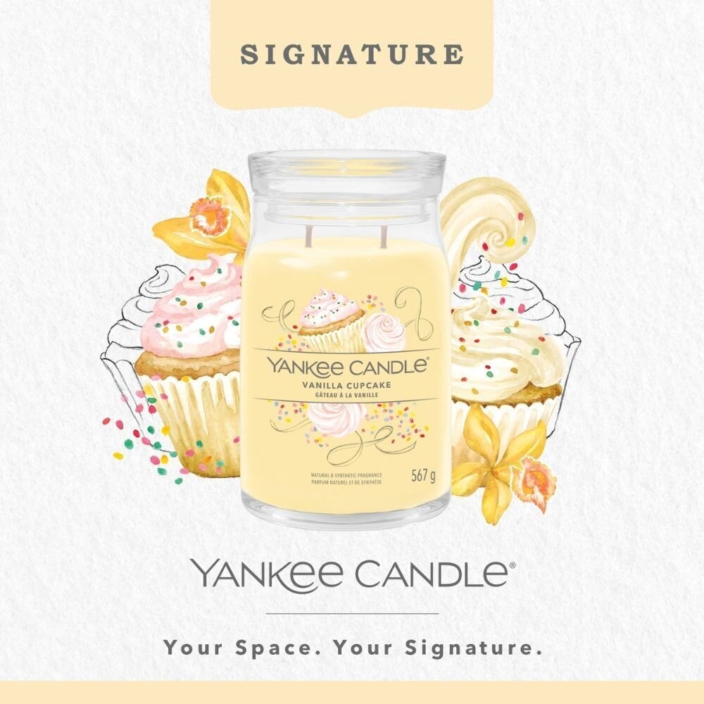 Vanilla Cupcake - Yankee Candle suur küünal hind ja info | Küünlad, küünlajalad | kaup24.ee