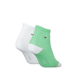 Sokid TOMMY HILFIGER Light Green White 2 Pck 701222646-004 hind ja info | Naiste sokid | kaup24.ee