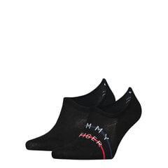 Sokid TOMMY HILFIGER Footie 2 Pack Stripe Black 701222189-003 hind ja info | Meeste sokid | kaup24.ee