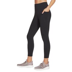 Skechers Go Walk High Waisted 7/8 Legging, Women's leggings, Must värv цена и информация | Спортивная одежда для женщин | kaup24.ee