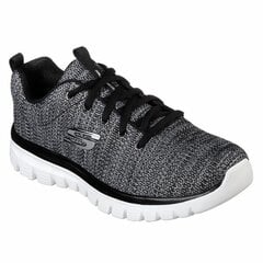 Spordijalatsid Skechers Graceful Twisted Fortune Daam Must hind ja info | Naiste spordi- ja vabaajajalatsid | kaup24.ee