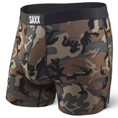 Meeste bokserid, Saxx Vibe Super Soft Boxer Brief, Pruun - Woodland Camo 49249-600 цена и информация | Мужские трусы | kaup24.ee