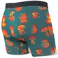 Meeste bokserid, Saxx Vibe Boxer Brief, Roheline - Trippy Mushroom 61387-599 hind ja info | Meeste aluspesu | kaup24.ee