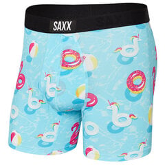 Meeste bokserid, Saxx Vibe Super Soft Boxer Brief, Sinine - Pool Party 66760-600 hind ja info | Meeste aluspesu | kaup24.ee