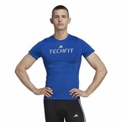 Lühikeste varrukatega T-särk, meeste Adidas techfit Graphic Sinine цена и информация | Мужская спортивная одежда | kaup24.ee