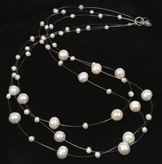 JwL Luxury Pearls Tõelistest pärlitest leviv kaelakee JL0203 hind ja info | Kaelakeed | kaup24.ee