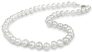 JwL Luxury Pearls Kaelakee ehtsate valgete pärlitega JL0264 hind ja info | Kaelakeed | kaup24.ee