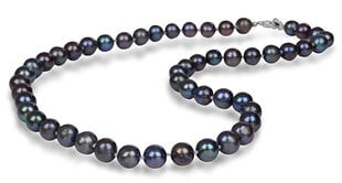 JwL Luxury Pearls Колье с настоящим металлическим синим жемчугом JL0265 цена и информация | Украшения на шею | kaup24.ee