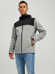 Meeste softshell jakk JJEMARVIN 12212363 helehall melange hind ja info | Meeste joped | kaup24.ee