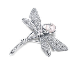 JwL Luxury Pearls Luksuslik pärlipross Dragonfly JL0765 sJL0765 hind ja info | Prossid | kaup24.ee