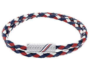 Tommy Hilfiger Стильный двойной кожаный браслет 2790472 sTH1334 цена и информация | Мужские украшения | kaup24.ee