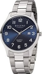 Аналог Quartz Clock Quartz Regent Men с браслетом из нержавеющей стали 11150665 B071FMRHWW цена и информация | Мужские часы | kaup24.ee