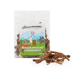 Rottide ja küülikute ravitoit Factoryherbs Dandelion root, 100 g hind ja info | Toit väikeloomadele | kaup24.ee