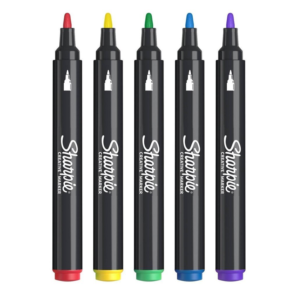 Sharpie Creative akrüülmarkerite komplekt, 5 tk. цена и информация | Kirjutusvahendid | kaup24.ee