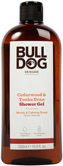 Dušigeel Bulldog Cedarwood &amp; Tonka Bean, 500 ml hind ja info | Dušigeelid, õlid | kaup24.ee