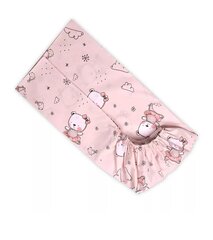 Lorelli laste kummiga aluslina Pink Ballerina Bear, 60x120 cm hind ja info | Voodilinad | kaup24.ee