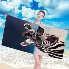 Пляжное полотенце Zebra, 100x180 см цена и информация | Полотенца | kaup24.ee