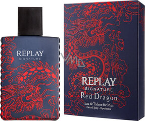 Туалетная вода Replay Signature Red Dragon EDT для мужчин, 30 мл цена и информация | Мужские духи | kaup24.ee