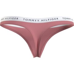 Трусы TOMMY HILFIGER Logo Waistband Thongs 3P Flora Pink/Oat Milk/Black UW0UW028290R1 цена и информация | Трусики | kaup24.ee