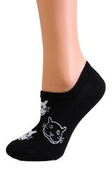 FUZZY kassidega musta värvi puuvillased stepsid FUZZYblack-36-40 цена и информация | Женские носки | kaup24.ee