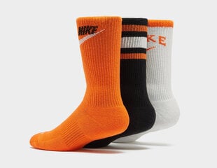 Nike Sokid U Nk Ed Pls Csh Cwr 3P White Black Orange DX7665 903 DX7665 903/34-38 hind ja info | Meeste sokid | kaup24.ee