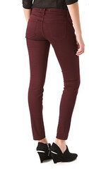 J Brand Naised Zoey 821O241 Kitsad teksad Punane Maroon 26W A90306502/26 hind ja info | Naiste teksad | kaup24.ee