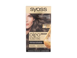 Краска для волос Syoss Oleo Intense 5-54 Пепельный Светло-Коричневый цена и информация | Краска для волос | kaup24.ee