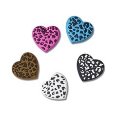 Crocs™ LEOPARD ANIMAL PRINT HEART 5 PACK G1131800-MU 303768 цена и информация | Шлепанцы, тапочки для женщин | kaup24.ee