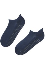 Хлопковые укороченные носки тёмно-синего цвета с защитой от скольжения JUMP JUMP-36-40 цена и информация | Женские носки | kaup24.ee