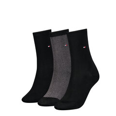 Носки TOMMY HILFIGER 3-Pack Black 701224920 002 цена и информация | Женские носки | kaup24.ee