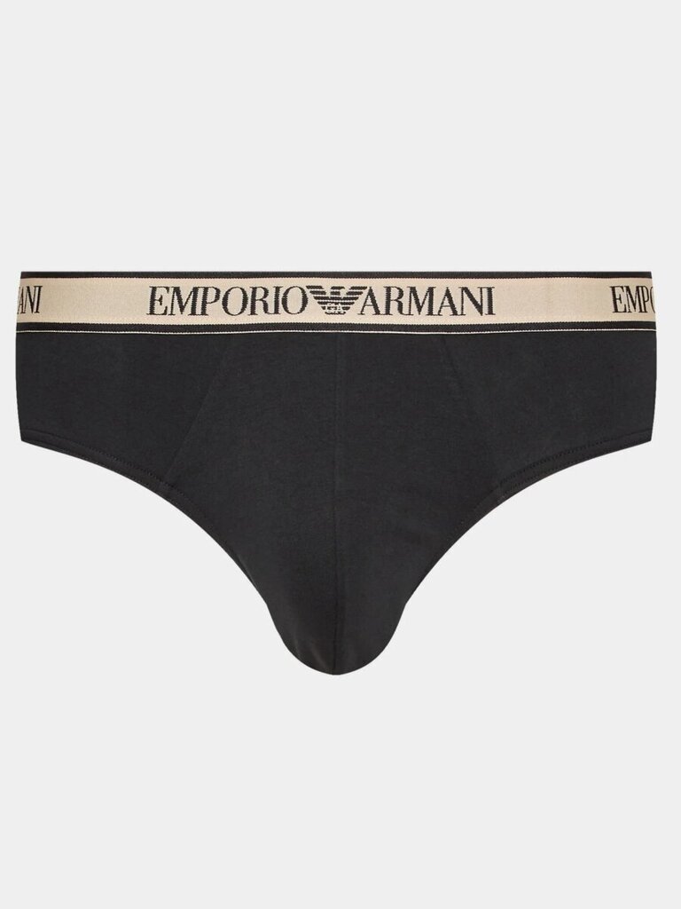 EMPORIO ARMANI Slips Nero/sabbia/nero 545665910 цена и информация | Meeste aluspesu | kaup24.ee