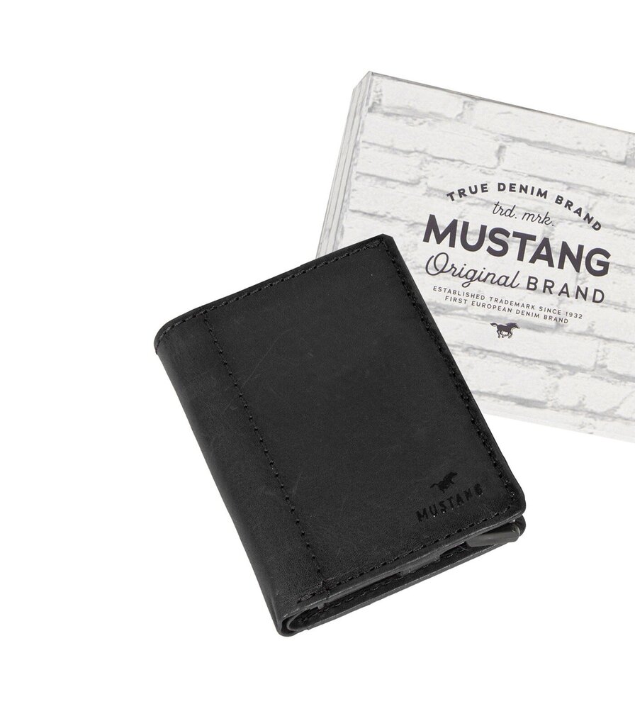 Mustang kaarditasku Temi 06.1039*00, must цена и информация | Meeste rahakotid | kaup24.ee