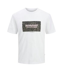 Jack & Jones meeste T-särk 12262571*03, valge 5715608881160 hind ja info | Meeste T-särgid | kaup24.ee