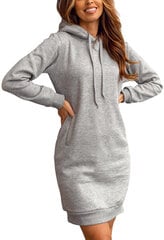 J.Style Платья Fleece Grey 68YS10005-2 68YS10005-2/XL цена и информация | Женские толстовки | kaup24.ee