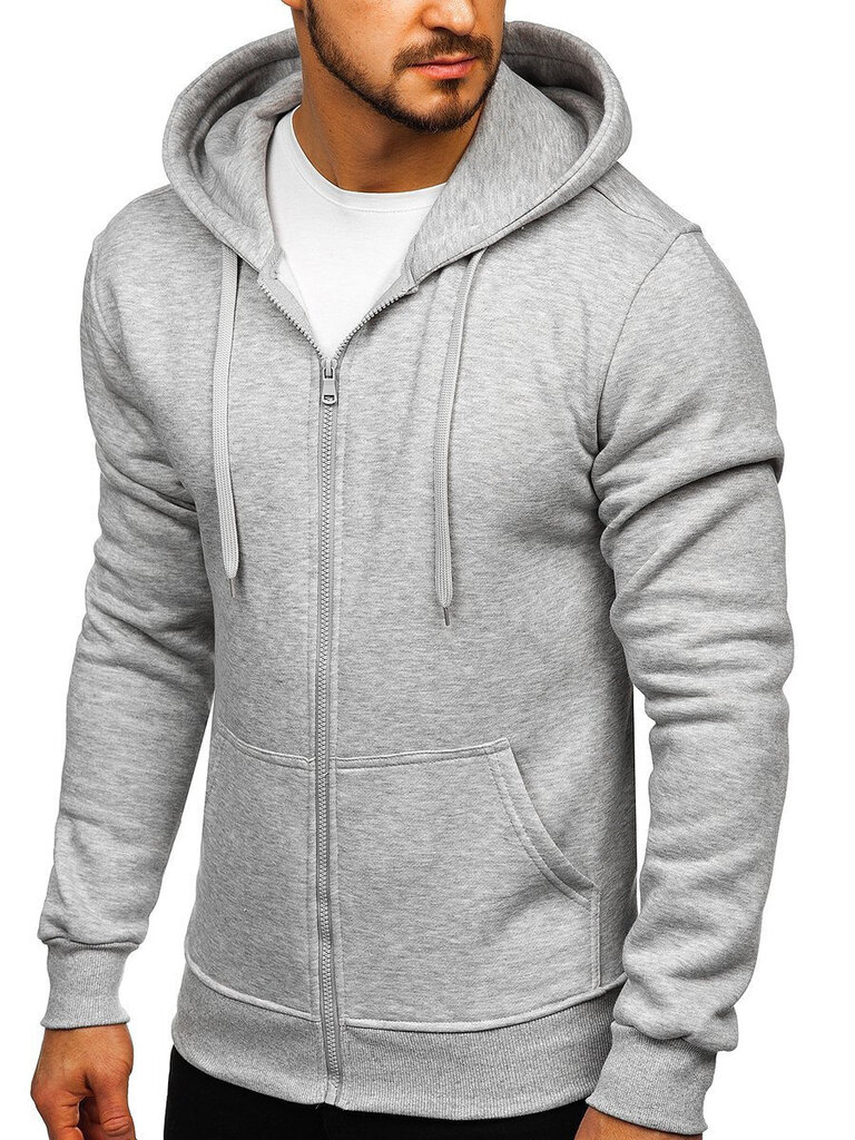 J.Style Džemprid Fleece Grey 68B2008-2 hind ja info | Meeste pusad | kaup24.ee