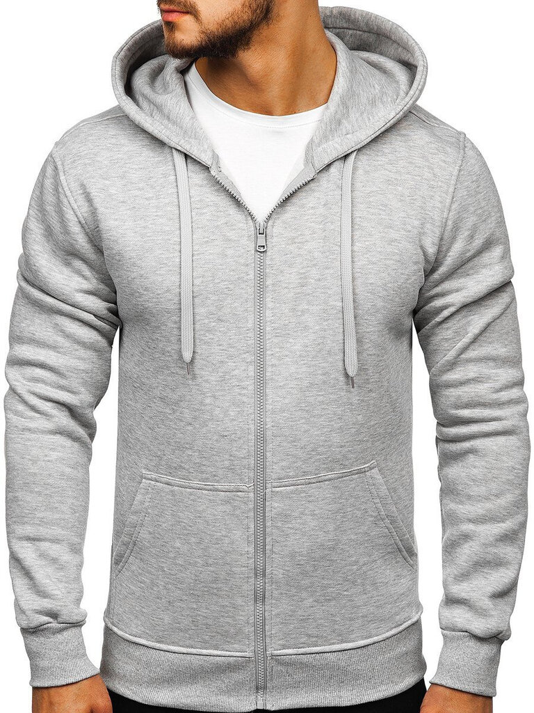 J.Style Džemprid Fleece Grey 68B2008-2 цена и информация | Meeste pusad | kaup24.ee