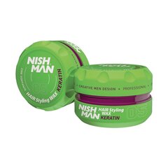 Juuksekujundusvaha Nishman Hair Styling Wax 05 Keratin meestele, 100 ml цена и информация | Средства для укладки волос | kaup24.ee