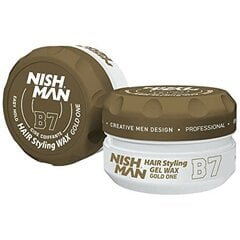 Juuksekujundusvaha Nishman Hair Styling Wax B7 Gold One meestele, 150 ml цена и информация | Средства для укладки волос | kaup24.ee