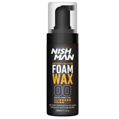 Juuksekujundusvaht Nishman Hair Styling Foam Wax meestele, 150 ml hind ja info | Viimistlusvahendid juustele | kaup24.ee