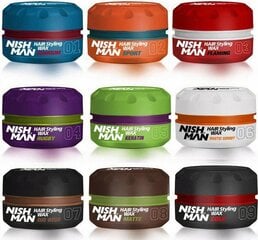 Воск для волос Nishman Styling Wax 08 Matte, 100 ml цена и информация | Средства для укладки волос | kaup24.ee