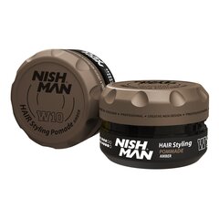 Veebaasil juuste kujundamise pomaad Nishman Water Based Hair Styling Pomade W10 meestele, 100 ml цена и информация | Средства для укладки волос | kaup24.ee