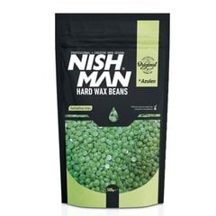 Воск для депиляции Nishman Hard Wax Beans Granul Wax Without Stripless, Azulen, 500 gr цена и информация | Средства для депиляции | kaup24.ee