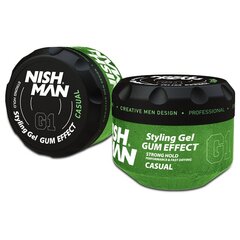 Juuksekujundusgeel Nishman Ultra Hold Hair Styling Gummy Gel Casual G1, 300 ml цена и информация | Средства для укладки волос | kaup24.ee