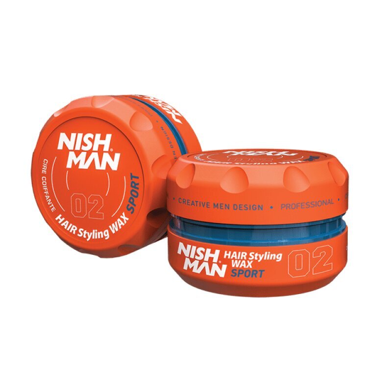 Juuksekujundusvaha Nishman Hair Styling Wax 02 Sport meestele, 100 ml цена и информация | Viimistlusvahendid juustele | kaup24.ee