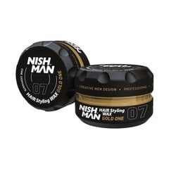 Juuksekujundusvaha Nishman Hair Styling Wax 07 Gold One meestele, 30 ml hind ja info | Viimistlusvahendid juustele | kaup24.ee